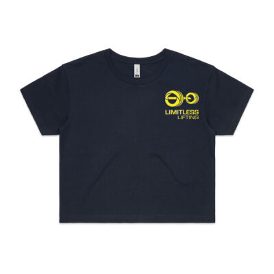 Charity - Navy Yellow - Women's Crop Thumbnail